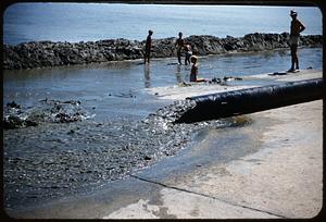 Pipe lines, Revere Beach
