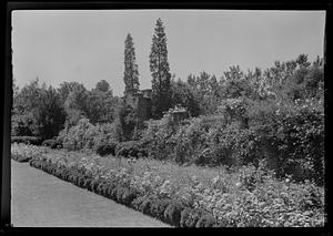 South along western border of Mrs. J D. Chapman's garden