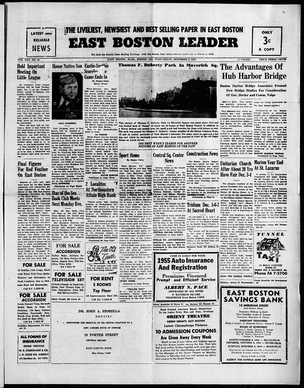 East Boston Leader, December 03, 1954 - Digital Commonwealth