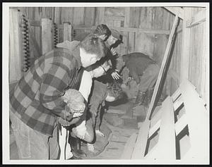 Screw in Morey Dam house Directly over dam -