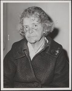 Mrs. Marian Wagner, 21 Fairfield St., Boston, Mass., victim of handbag snatch