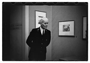 A man, possibly a guard, Museum of Fine Arts