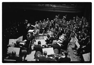 Harvard & Radcliffe Glee Clubs symphony Boulanger conducting, Symphony Hall
