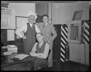 Men in Herald offices