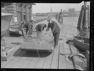 Ships - rigging - people on deck, sailors, spectators - event?