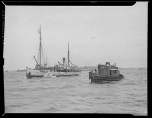 Tug Irving F. Ross and boat Norge