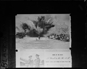 Photo'd page - the Battle of Dunkirk. Motion picture "A Yank in the R.A.F."