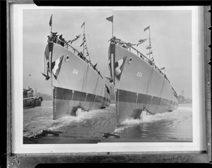 Ships 634 and 635 being launched