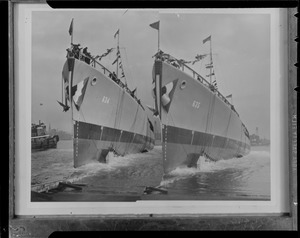 Ships 634 and 635 being launched