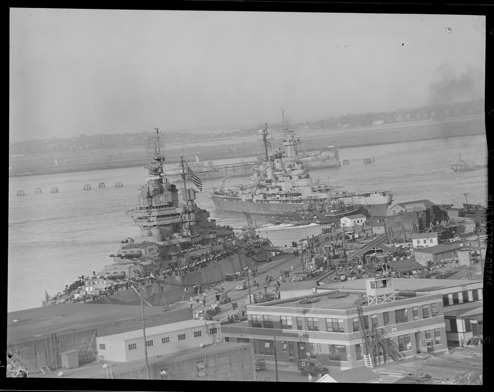 Navy ships at the South Boston Naval Annex