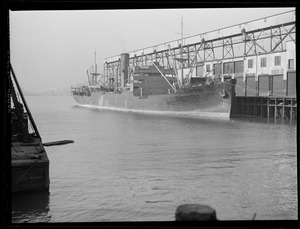 Steamship at B&A pier, East Boston
