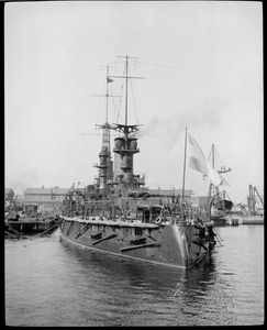 Italian battleship "Rivadavia" at Navy Yard