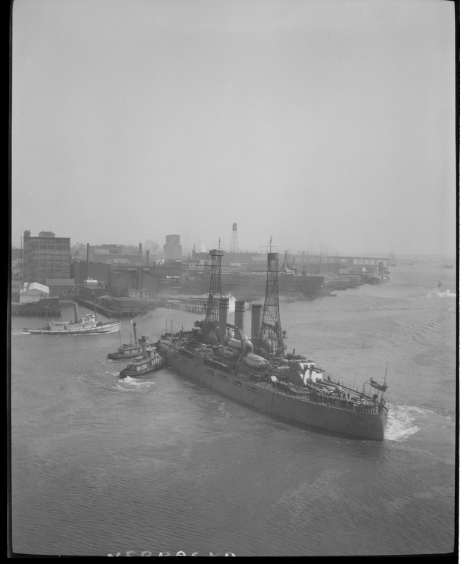 USS Nebraska leaving Boston