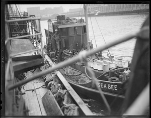 The "Sea Bee" fueling "Adventure" - Fish Pier, S. Boston