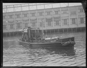The "Sea Bee" fueling "Adventure" - Fish Pier, S. Boston