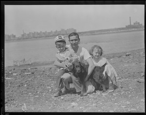 Man, two kids and a dog (for Chet Ross; see series on motor yacht)