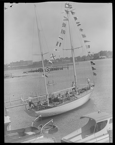 Launching of the sailboat "Stormy Petrel"