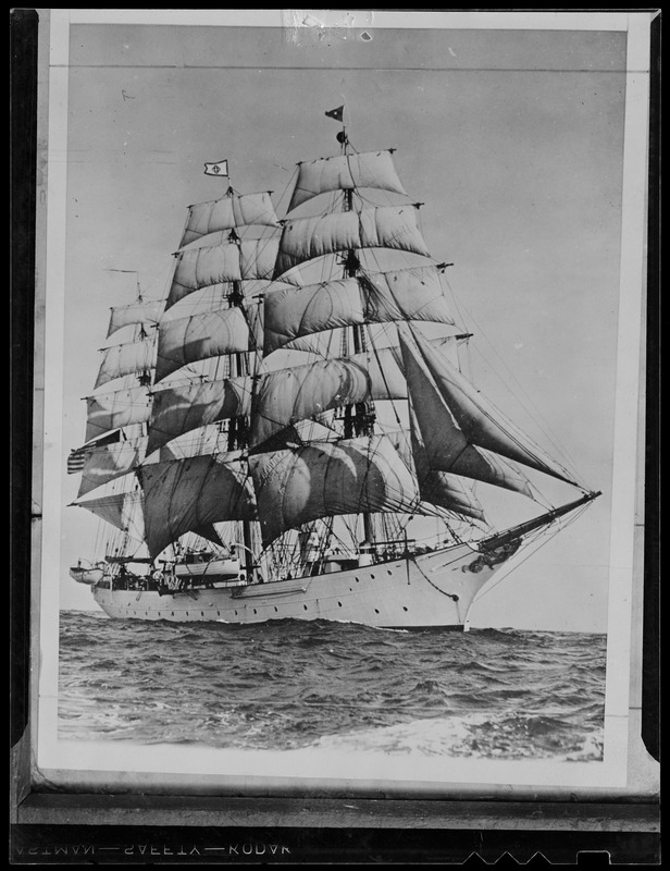 Old sailing ship Digital Commonwealth