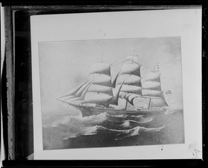 Print of sailing ship