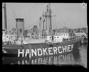 Lightship "Handkerchief" at Chelsea buoy station