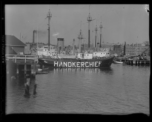 Lightship "Handkerchief" at Chelsea buoy station