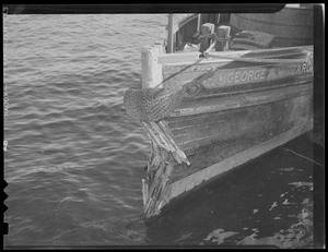 Boat accidents. Tug boat "George A. Hibbard."