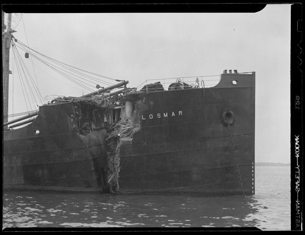 Damaged ship: "Losmar"?
