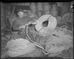 Fisherman coiling rope