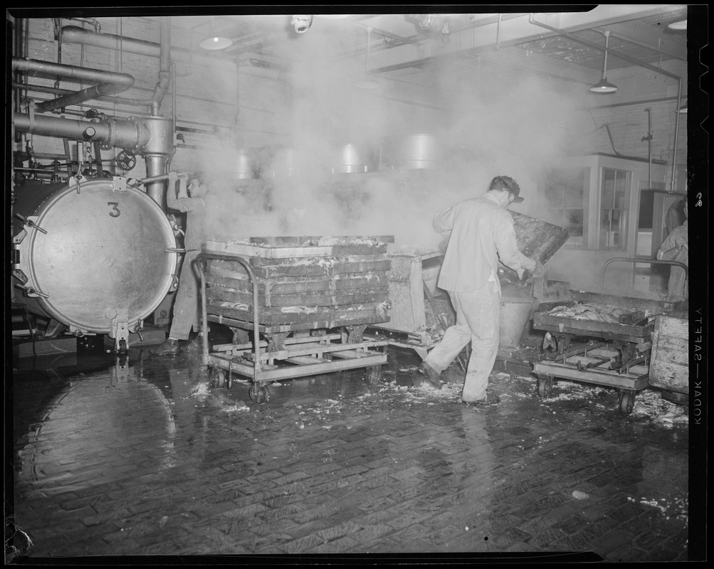 General Seafoods canning dept., fish pier - Digital Commonwealth