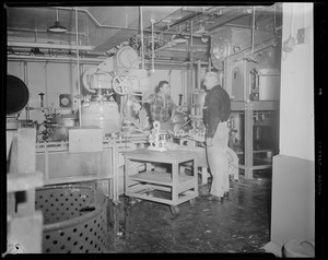 General Seafoods canning department, fish pier