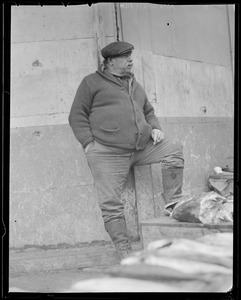 Fish seller at waterfront
