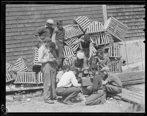 Men with lobster traps