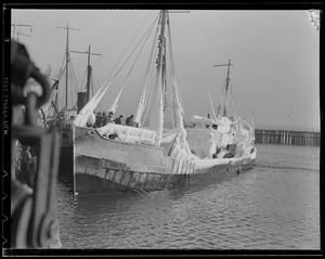 Iced over fishing boat "Triton"