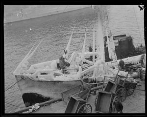 Unidentified boat - fish pier