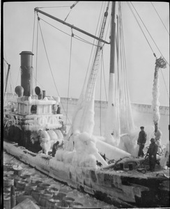 Ice covered trawlers - "Breaker"