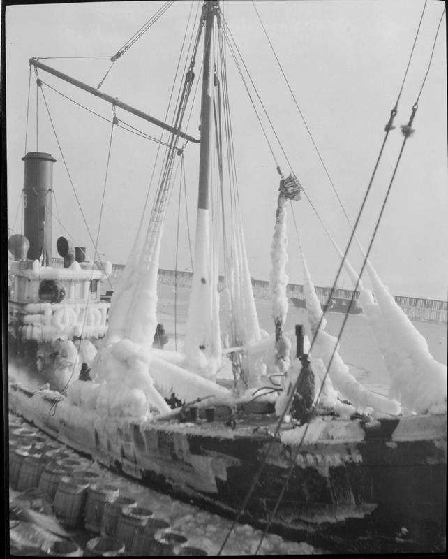 Ice covered trawlers - "Breaker"