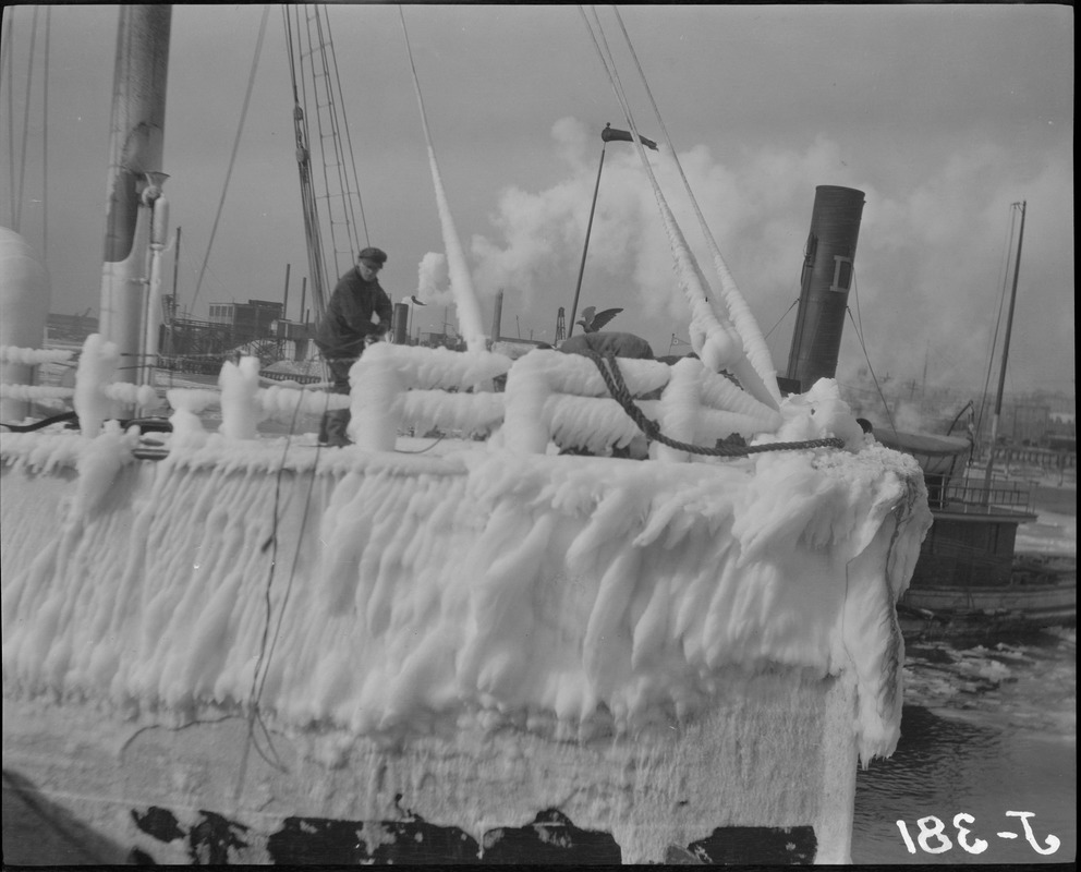 Ice covered trawlers - "Breaker"