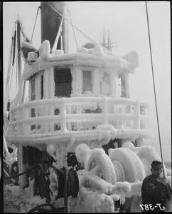 Ice covered trawlers - "Breaker"