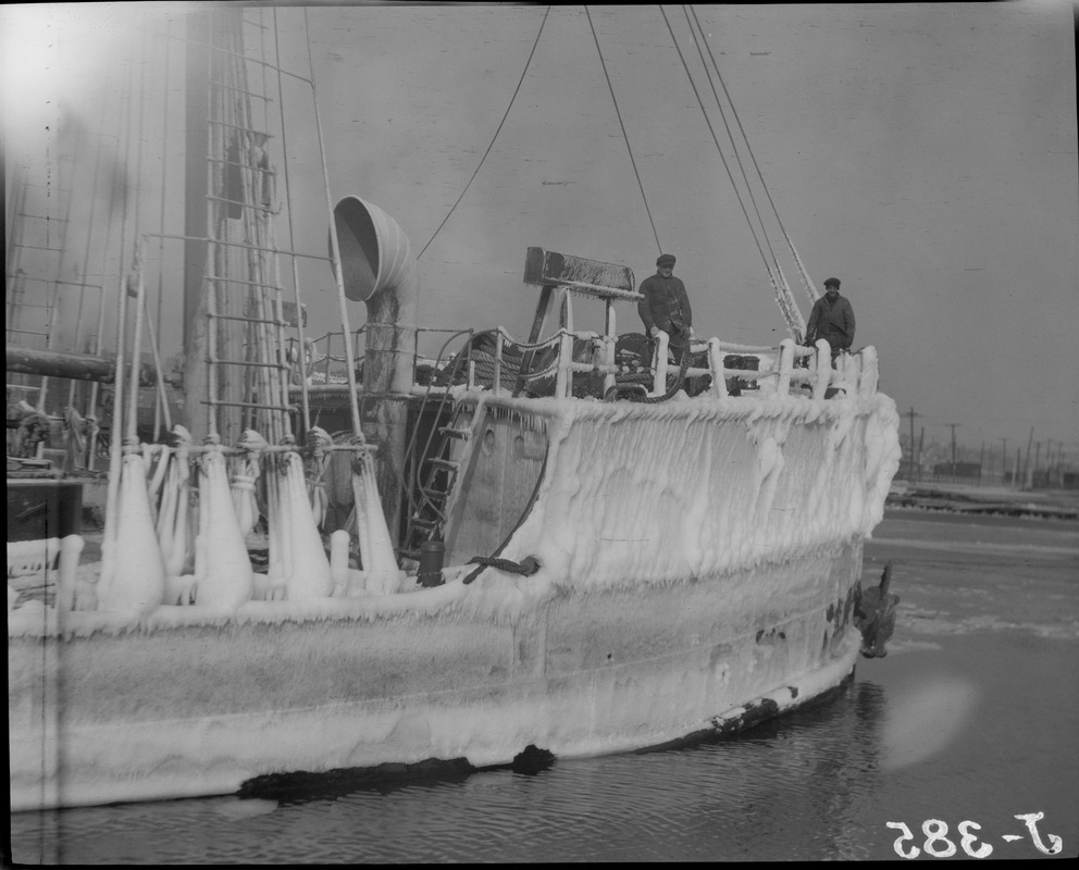 Ice covered trawlers - "Breaker"