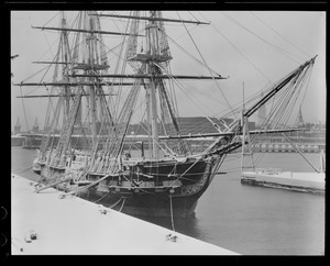 USS Constitution - covered in snow