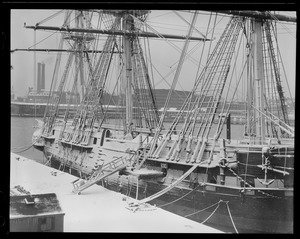 USS Constitution - covered in snow