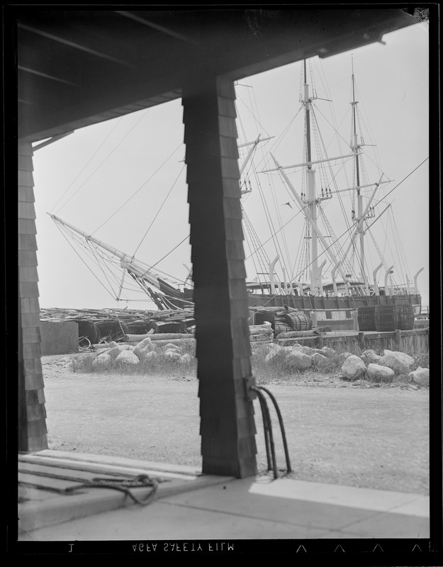 Green Estate - Dartmouth, MA. Chas. [Charles] W. Morgan, whaling ship now at Mystic Seaport