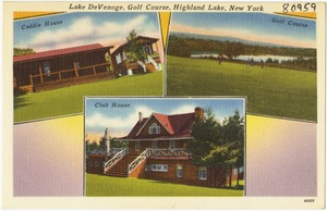 Lake DeVenoge, golf course, Highland Lake, New York