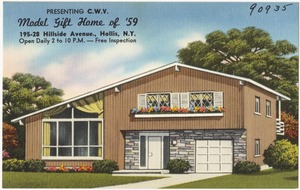 Presenting C.W.V. Model Gift Home of '59. 195-28 Hillside Avenue., Hollis, N.Y.