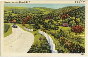 Highway entering Hornell, N. Y.