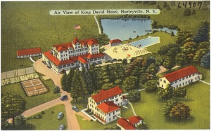 Air view of King David Hotel, Hurleyville, N. Y.