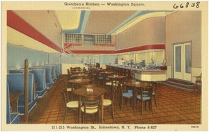 Gretchen's Kitchen -- Washington Square, 211-215 Washington St., Jamestown, N. Y. Phone 6-827