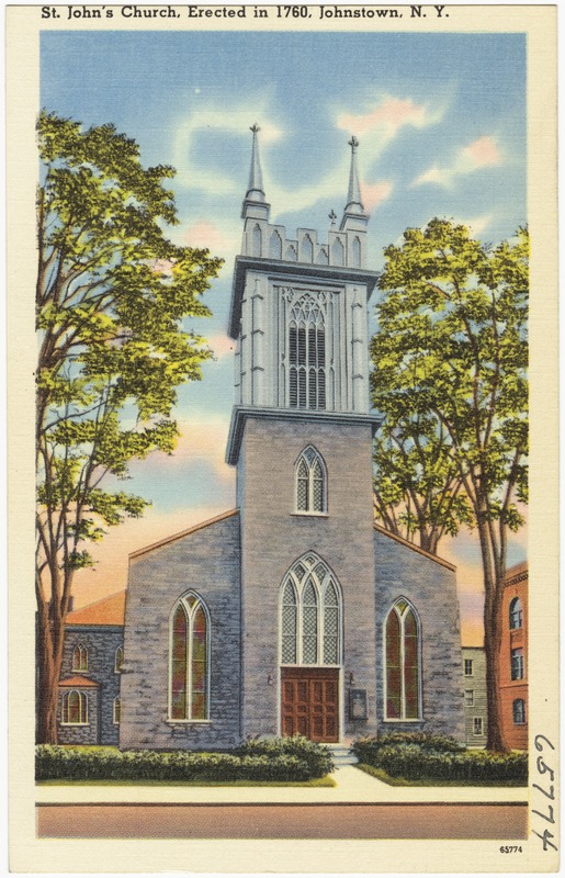 St. John's Church, erected in 1760, Johnstown, N. Y. - Digital Commonwealth