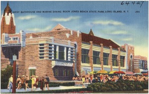 West bathhouse and marine dining room Jones Beach State Park, Long Island, N. Y.