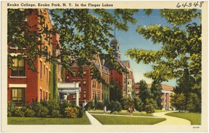 Keuka College, Keuka Park, N. Y. in the Finger Lakes